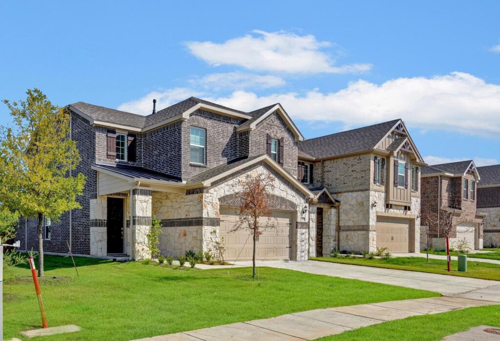 Home exterior on a sunny day.